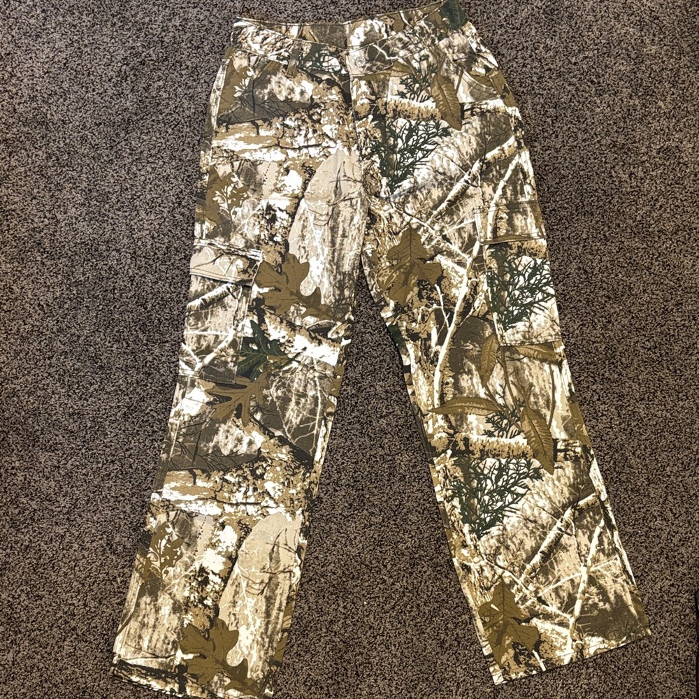 Nwot womens Camouflage Cargo Pants - Green/Tan medium